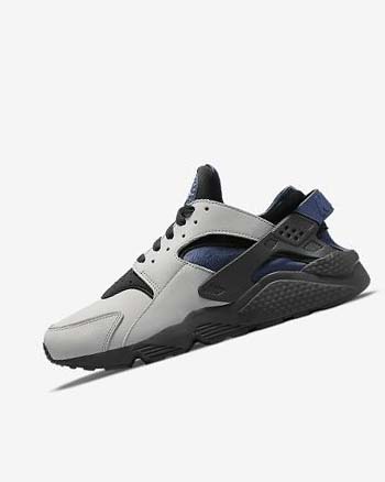 Nike Air Huarache LE Grises Negros Azul Marino | MX 3090
